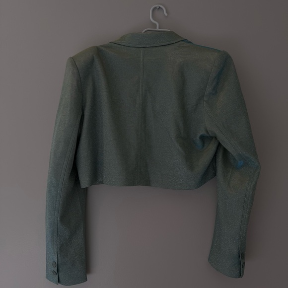 SLA The Label Mint Glitter Blazer Jacket - Picture 3 of 3